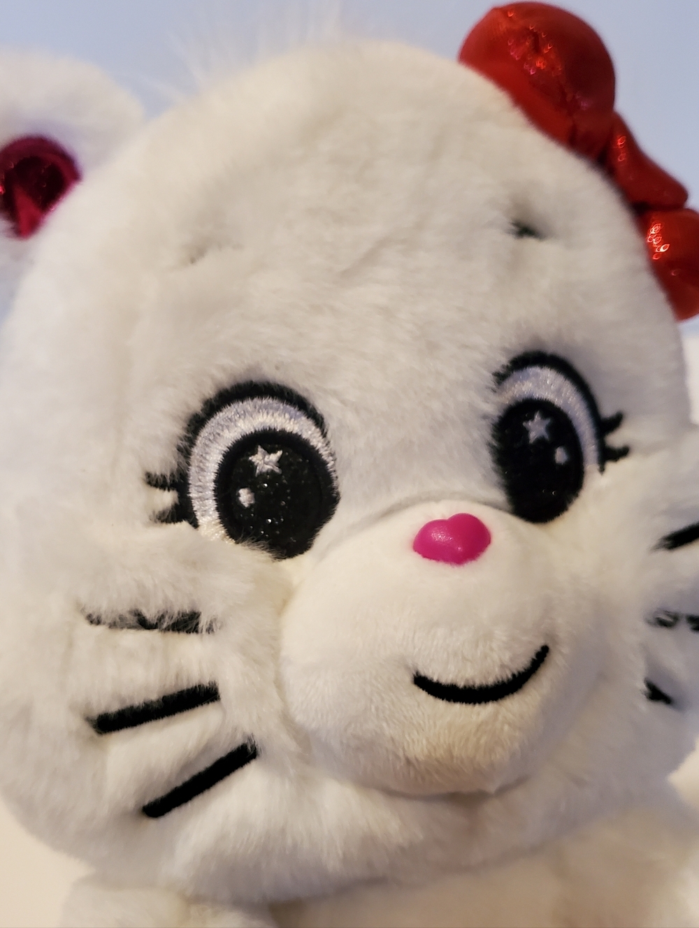 Hello Kitty Care Bears Plush Doll Collab Care Bears White and Red Stuffed Animal